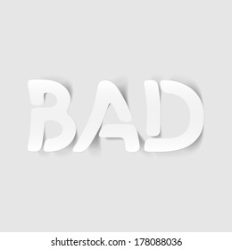 realistic design element: bad