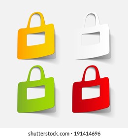 realistic design element: bag