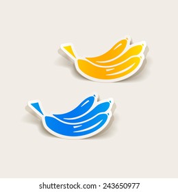 realistic design element: banana