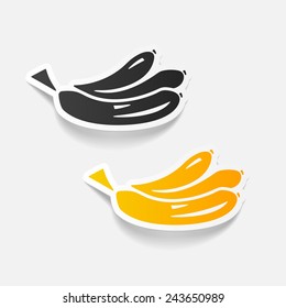 realistic design element: banana