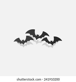 realistic design element: bat