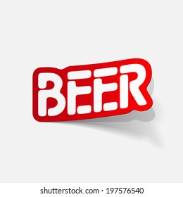 realistic design element: beer