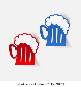 realistic design element: beer