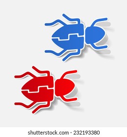 realistic design element: beetle