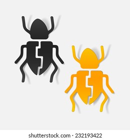 realistic design element: beetle
