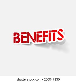 realistic design element: Benefits