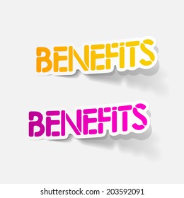 realistic design element: Benefits