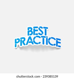 realistic design element: best practice