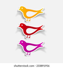 realistic design element: bird
