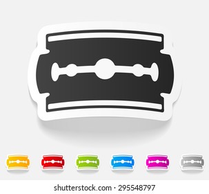 realistic design element. blade razor