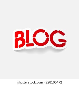 realistic design element: BLOG