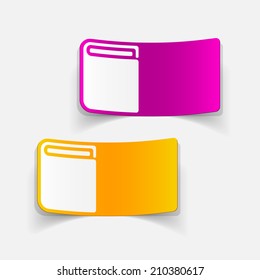 realistic design element: book
