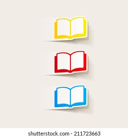 realistic design element: book