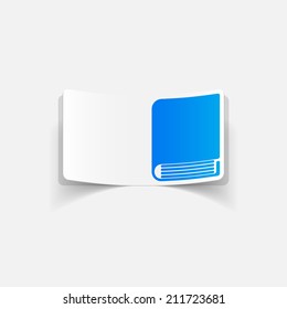 realistic design element: book