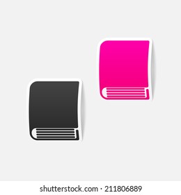 realistic design element: book