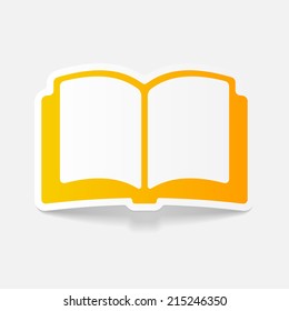 realistic design element: book