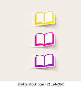 realistic design element: book
