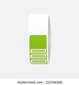 realistic design element: book