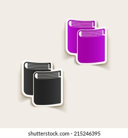 realistic design element: book