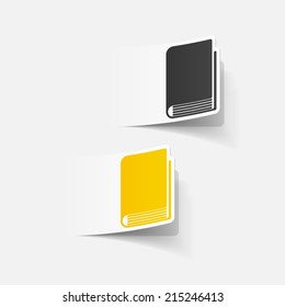 realistic design element: book