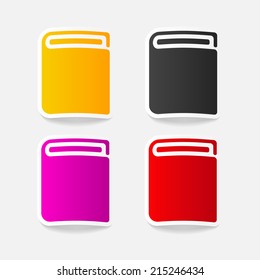 realistic design element: book