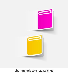 realistic design element: book