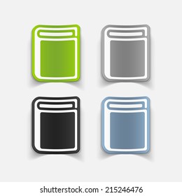 realistic design element: book