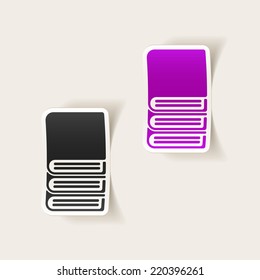 realistic design element: book