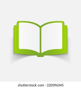 realistic design element: book