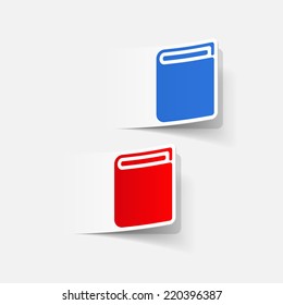 realistic design element: book