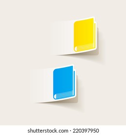 realistic design element: book