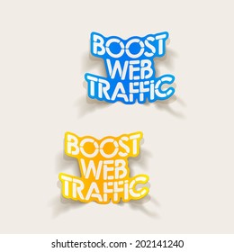 realistic design element: boost web traffic