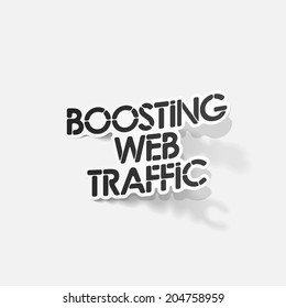 realistic design element: boosting web traffic