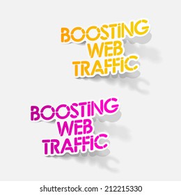 realistic design element: boosting web traffic