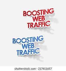 realistic design element: boosting web traffic