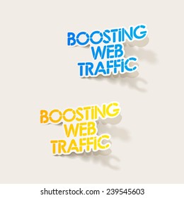 realistic design element: boosting web traffic