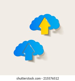 realistic design element: brain, arrow