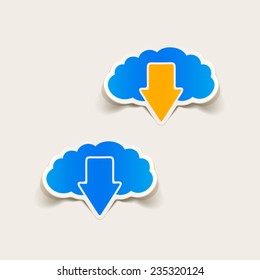 realistic design element: brain, arrow