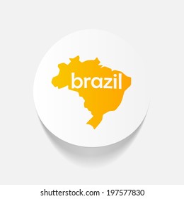 realistic design element: brazil