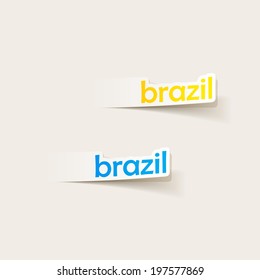 realistic design element: brazil