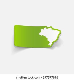 realistic design element: brazil
