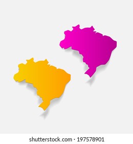 realistic design element: brazil