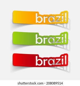 realistic design element: brazil