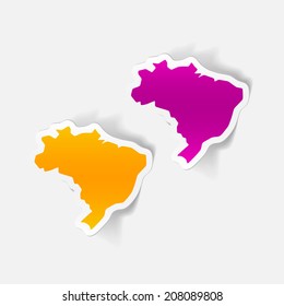 realistic design element: brazil
