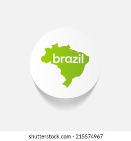 realistic design element: brazil