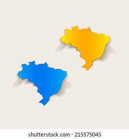 realistic design element: brazil