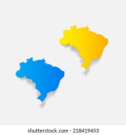 realistic design element: brazil