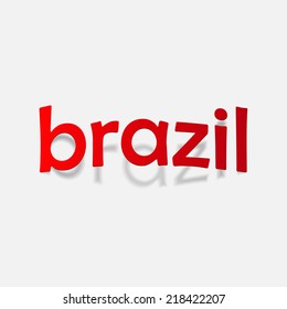 realistic design element: brazil