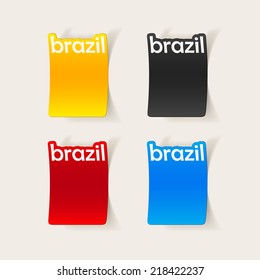 realistic design element: brazil