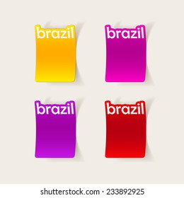 realistic design element: brazil